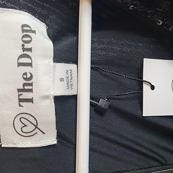 The Drop Women's Helena Sequin Wrap Dress Size Small. New - Picture 5 of 6